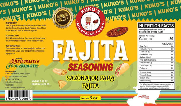 Fajita Clara Marinade Kuko's M Foods